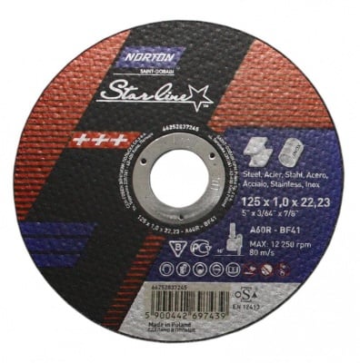 Карбофлексов диск за метал и Inox ф125 - Norton