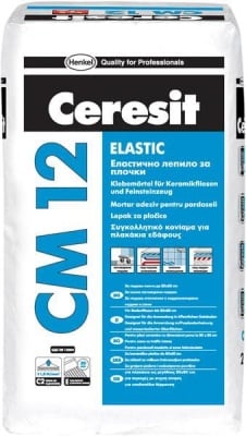 Еластично лепило за плочки Ceresit CM 12 Elastic