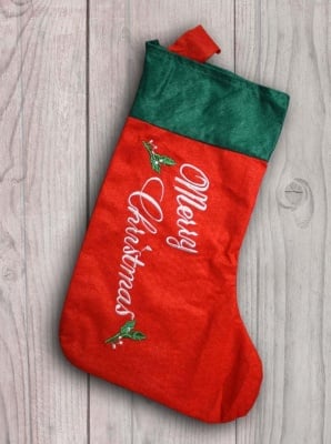 Коледно чорапче Merry Christmas