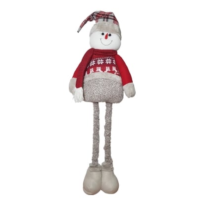 Коледна декоративна фигура с телескопични крака - СНЕЖКО