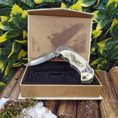 Колекционерски сгъваем джобен нож \"ДИВ ЖИВОТ\" в България с кутия