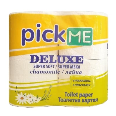 Тоалетна хартия PickMe Deluxe - ЛАЙКА / 4 РОЛКИ