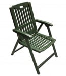 Сгъваем градински стол - зелен
