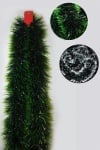 Гирлянд със заснежен ефект  9 см. зелен / зелено и бяло