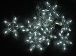 Коледни LED звезди 8 броя студено бялa светлина