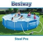 Сглобяем басейн с филтърна помпа BESTWAY Steel Pro - 366 х 76 см