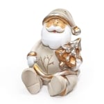 Коледна фигурка - Снежен човек или Дядо Коледа в бяло