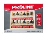 Комплект фрезери за отвори 12 броя Proline 93122