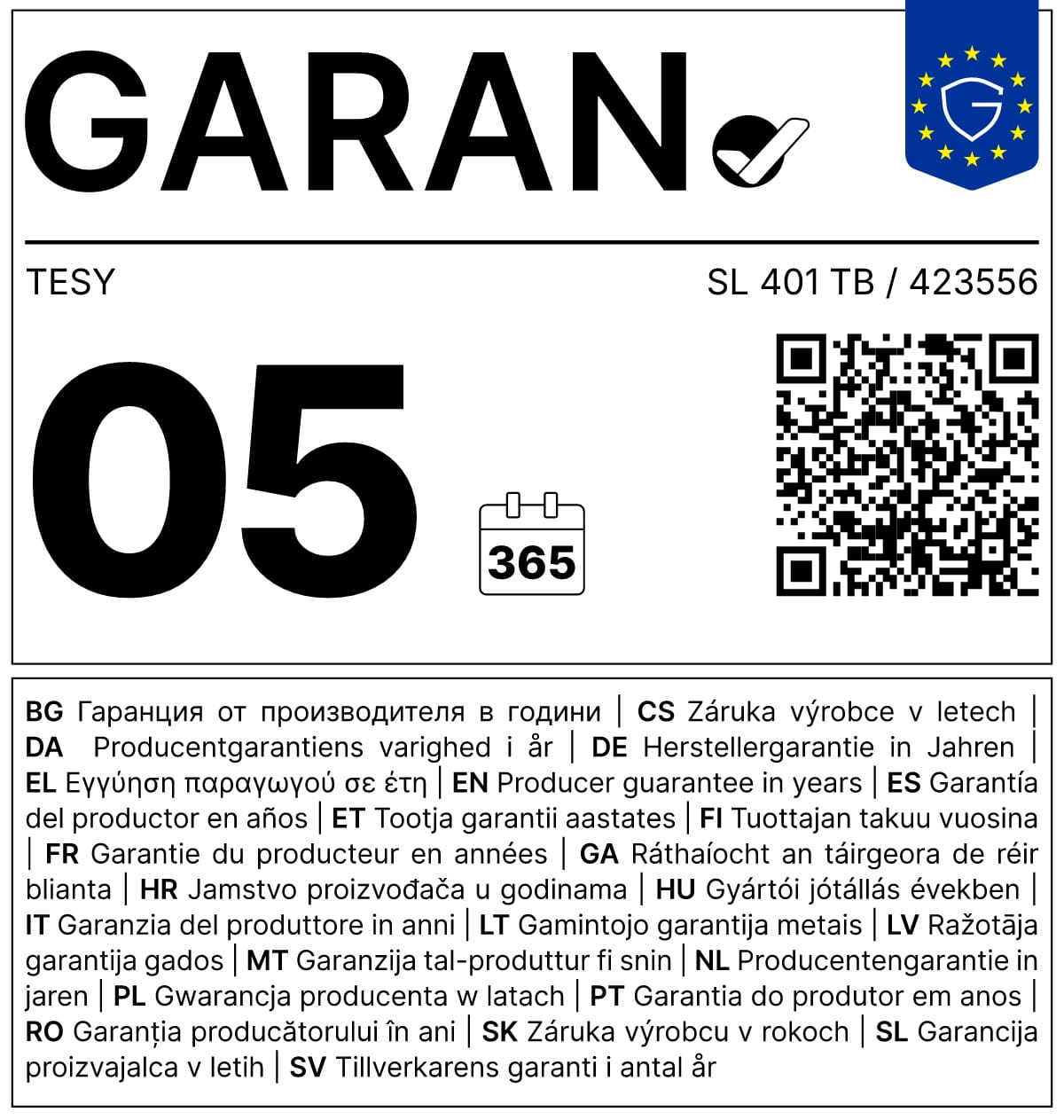 TESY SL 401 TB - черен