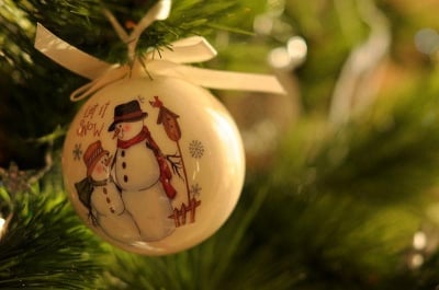 Луксозна коледна топка