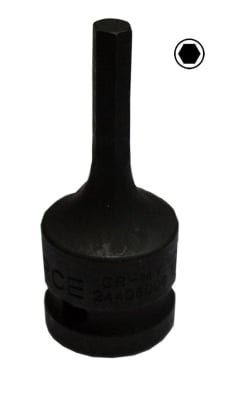 Вложка кована с накрайник 1/2" - 6 мм.шестостен - FORCE