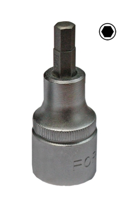 Вложка с накрайник шестостен 1/4" - 5 мм. - FORCE