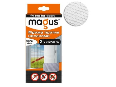 Мрежа срещу насекоми 2 х 75х220 см. бяла - MAGUS