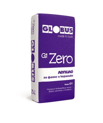 Лепило за фаянс и керамика G1 Zero 25 кг. - Globus