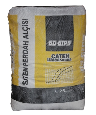 Гипсова шпакловка САТЕН  Bg Gips - 25 кг.