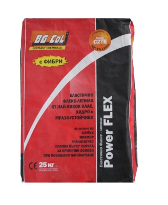 Лепило за плочки Power Flex 25 кг. - BG Col