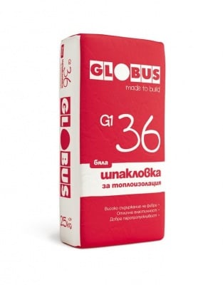 Шпакловка за топлоизолация Globus G1 36 - 25 г. бяла