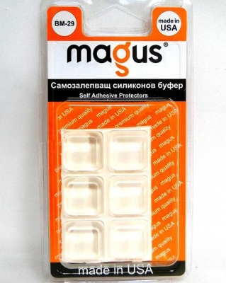 Самозалепващи буфери прозрачни 6 бр. - Magus