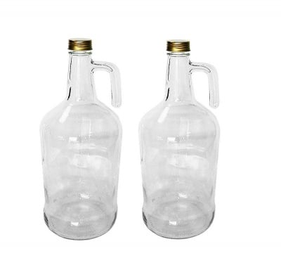 Стъклена бутилка с дръжка 3 литра