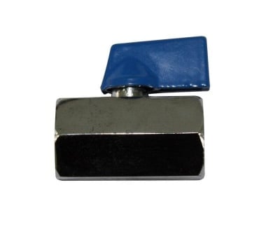 Кран мини 1/2" F/F никел
