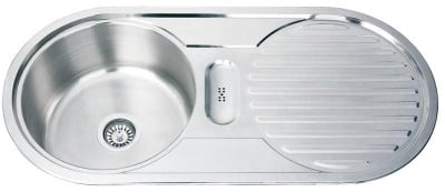Кухненска мивка алпака 10048А десен плот - Inter Ceramic