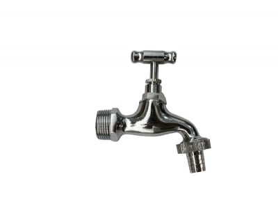 Кран канелка никел 3/4"