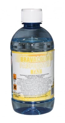 Разредител Газ 500 мл. Bravacolor