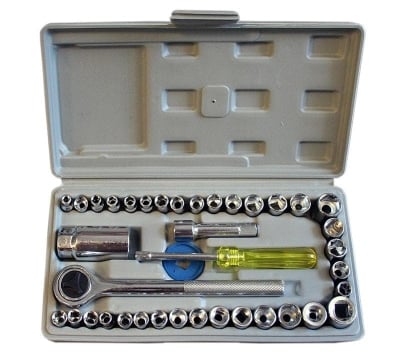 Комплект вложки с тресчотка 3/8" - 1/4" - 40 части