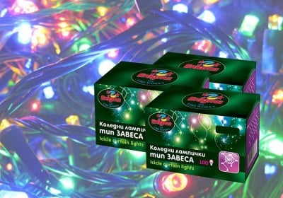 Коледни лампички тип гирлянд 100 бр. разноцветни - Enigma lights