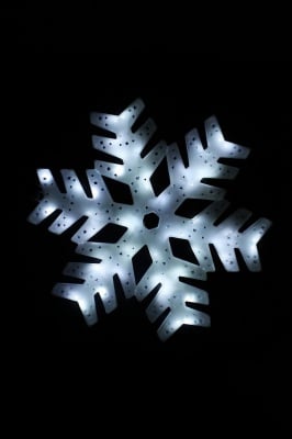 Светеща LED фигура снежинка