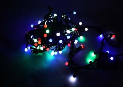 Коледни LED лампички гирлянд 100 бр. разноцветни