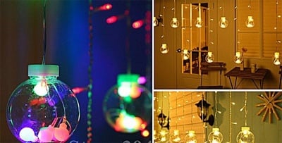 LED коледни топки 3.3 м.