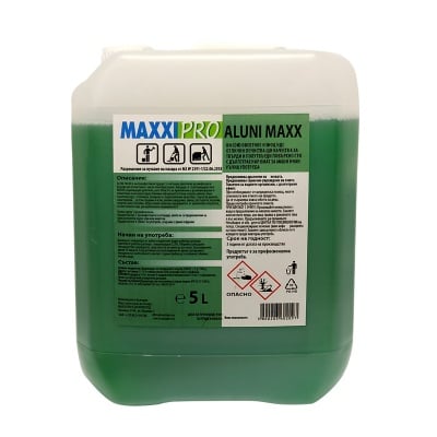 Универсален дезинфектант за твърди и полутвърди повърхности ALUNI MAXX - без хлор