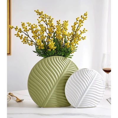 Декоративна ваза тип Палма зелена