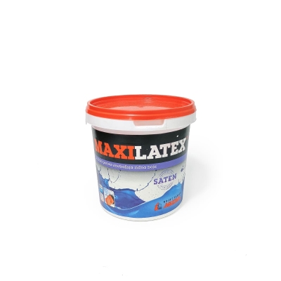 MAXILATEX винилна водоустойчива интериорна боя за стени MAXIMA / база C сатен - 0,930 л
