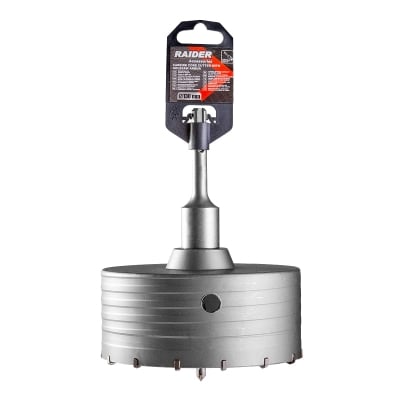 Боркорона за бетон с водач и SDS Plus опашка RAIDER Боркорона за бетон с водач и SDS Plus опашка RAIDER - Ø 130 мм