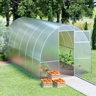 Оранжерия Primaterra Optima 2.5 х 2.1 - дължина от 4 , 5 , 6 , 7 , 8 , 9 , 10 , 11 м Оранжерия Primaterra Optima 2.5 х 2.1 x 11 м