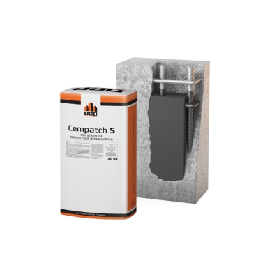 Еднокомпонентна високоякостна репарационна циментова смес Cempatch S DCP 20 кг