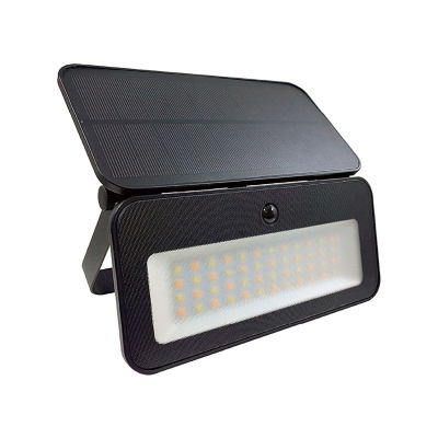 Влагозащитен соларен LED прожектор VITO ATAKAMA 3xCCT - ЧЕРЕН / 20 W