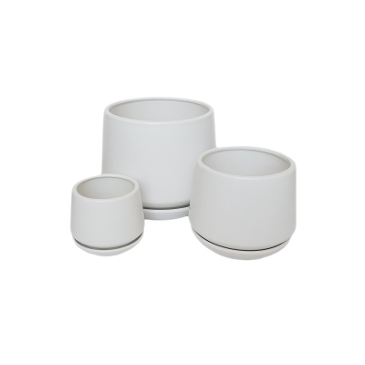 Керамична кашпа White Ceramic - 3 размера