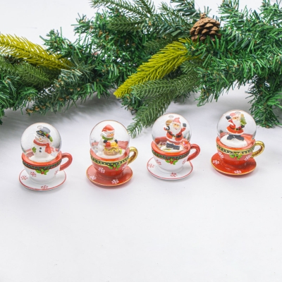 Коледно преспапие - ЧАШКА И КОМИН