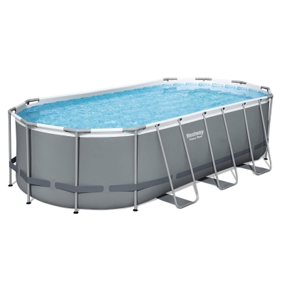 Сглобяем басейн с метална рамка Bestway Power Steel 56710 -  549 x 274 x 122 см