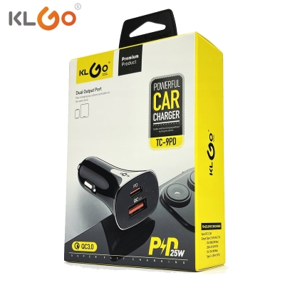 USB Зарядно за кола KLGO TC-09PD