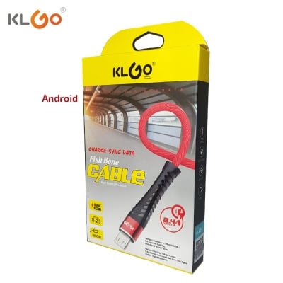 Захранващ кабел Android-USB KLGO Fish Bone S-23