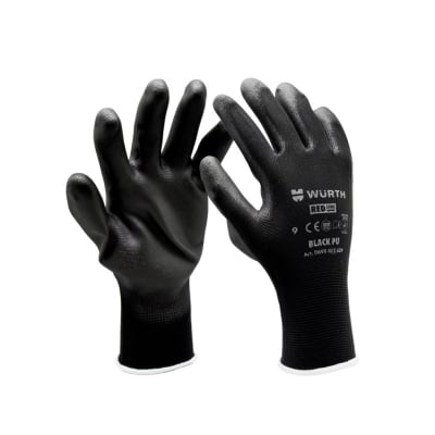 Монтажни ръкавици Black PU WURTH