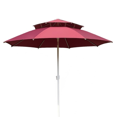 Градински чадър на две нива - червен