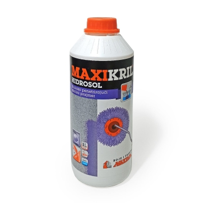 MAXIKRIL Hidrosol дълбокопроникващ акрилен грунд за стени MAXIMA - 1 л