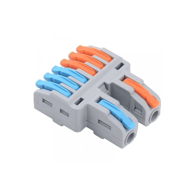 Универсален конектор за твърди и гъвкави електрически проводници „Бърза връзка“ 2 към 6 Els CMK-422-6