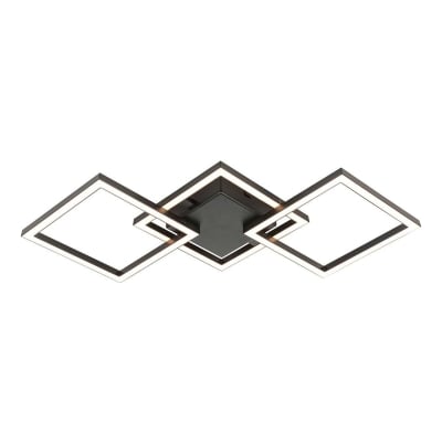 Плафон VIVALUX Sonoma LED SQ3 - ЧЕРЕН / 24 W / 4 000 K