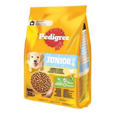 Пълноценна гранулирана храна за подрастващи кучета PEDIGREE Junior - ПИЛЕШКО и ЗЕЛЕНЧУЦИ